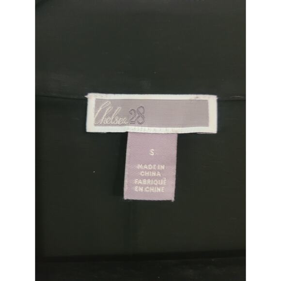 Chelsea28 Women's Long Sleeve Blouse Black size S - Picture 3 of 6